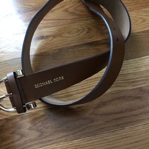 Michael Michael Kors Brown Leather Belt